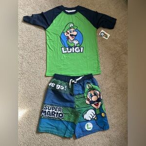 Nintendo Luigi Boys Swim Set